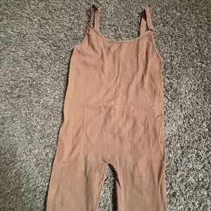 AKIRA Ribbed Tan Bodysuit